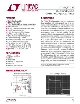 13645FA datasheet cover page