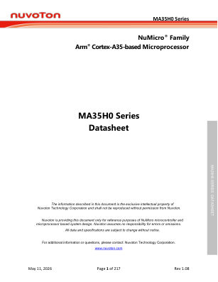 MA35H0 datasheet cover page
