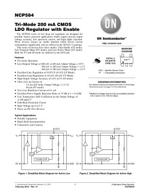 NCP584 datasheet cover page