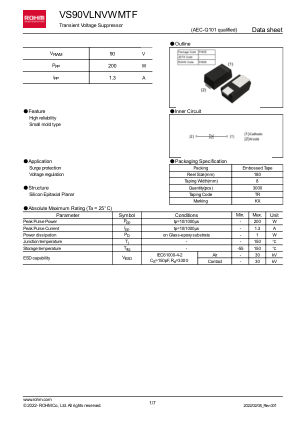 VS90VLNVWMTF 数据手册首页
