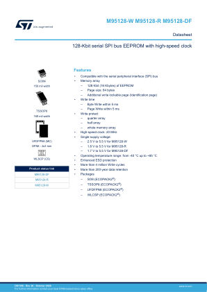 M95128-R datasheet cover page