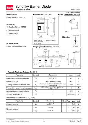 RB551VM-40FH 数据手册首页