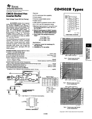 CD4502B-MIL datasheet cover page