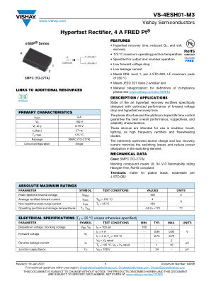 VS-4ESH01-M3 datasheet cover page