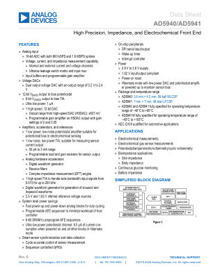 AD5940-5941 datasheet cover page