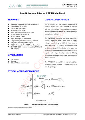 AW5008M1FDR datasheet cover page
