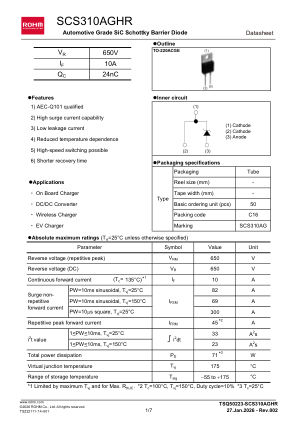 SCS310AGHR datasheet cover page