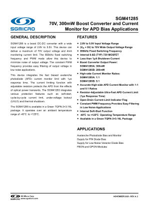 SGM41285 datasheet cover page
