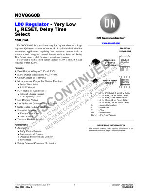 NCV8660B datasheet cover page
