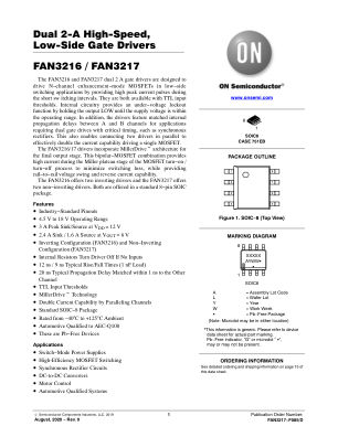 FAN3217-F085 数据手册首页