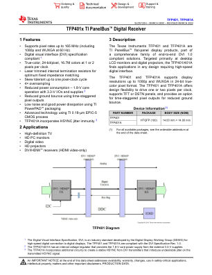TFP401A 数据手册首页