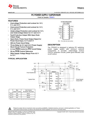 TPS3513 datasheet cover page