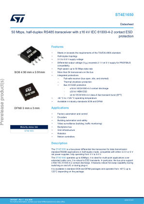 ST4E1650 数据手册首页