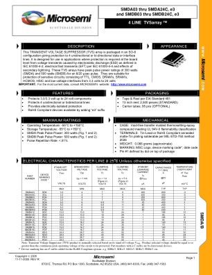 SMDA24E3 数据手册首页