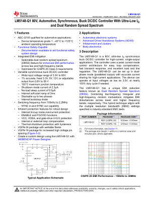 LM5148-Q1 datasheet cover page