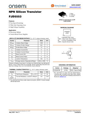 FJD5553 数据手册首页