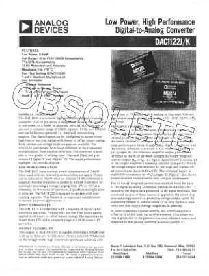 588264DAC1122 datasheet cover page