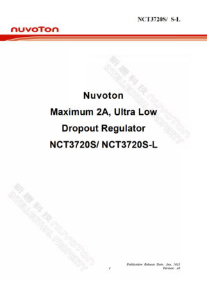 NCT3720S datasheet cover page