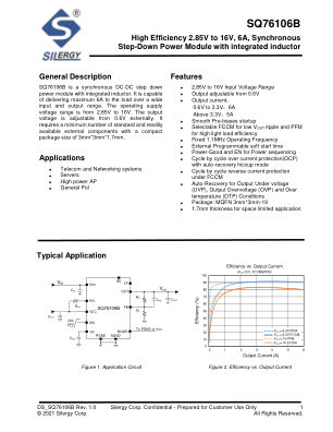 SQ76106BAIE datasheet cover page