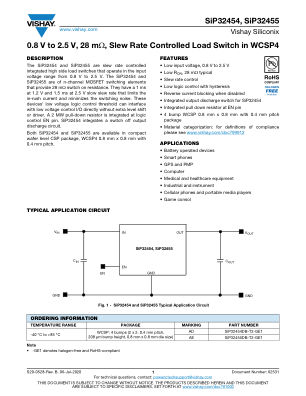 SIP32454 datasheet cover page