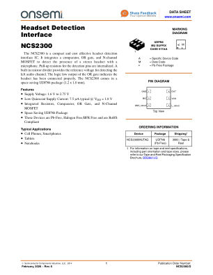 NCS2300 数据手册首页