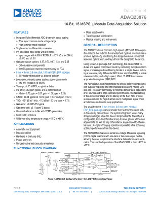 ADAQ23876 datasheet cover page