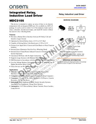 MDC3105 datasheet cover page