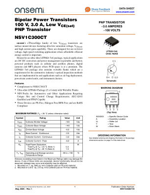 NSV1C300CT 数据手册首页