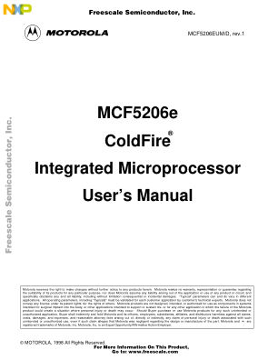 MCF5206EUM 数据手册首页