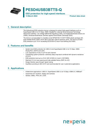 PESD4USB3BTTS-QX datasheet cover page