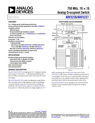 ADV3226 datasheet cover page