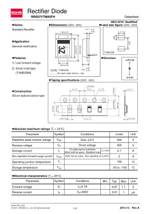 RRE07VTM4SFH 数据手册首页