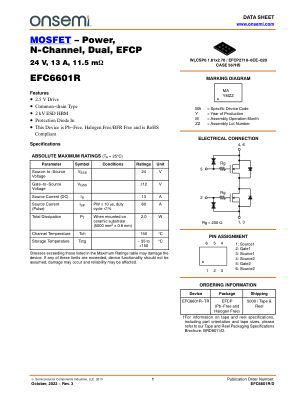 EFC6601R 数据手册首页