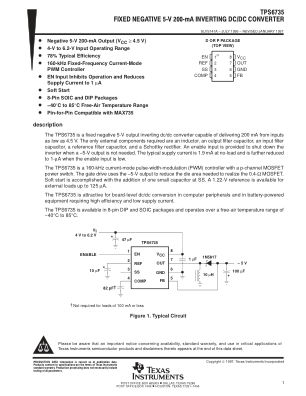 TPS6735 datasheet cover page