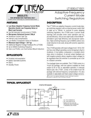 15001F datasheet cover page