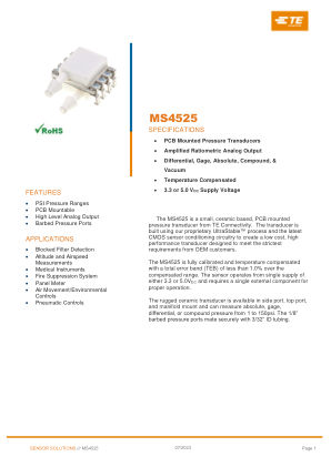 4525-DS5A030DP datasheet cover page