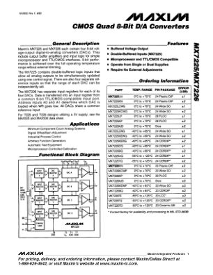 MX7225-MX7226 数据手册首页