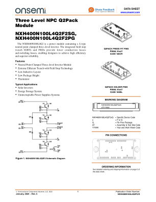 NXH400N100L4Q2F2 数据手册首页