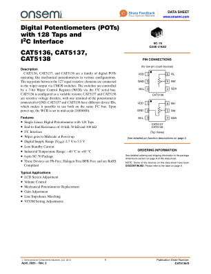 CAT5136 数据手册首页