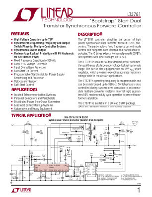 3781F datasheet cover page