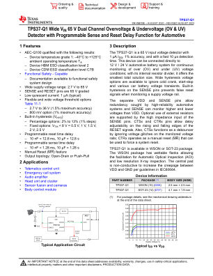TPS37-Q1 datasheet cover page