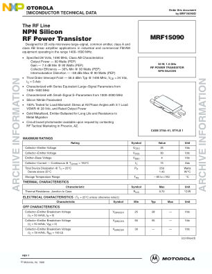MRF15090 数据手册首页