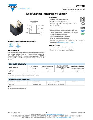 VT172U datasheet cover page