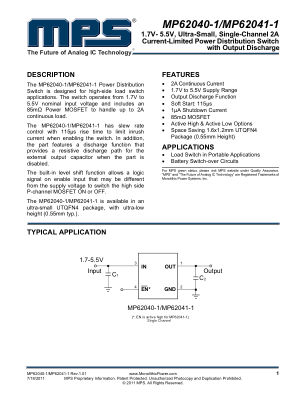 MP62041-1 datasheet cover page