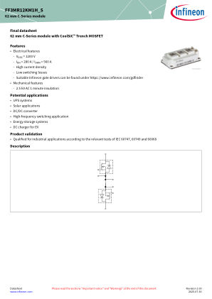 FF3MR12KM1H-S datasheet cover page