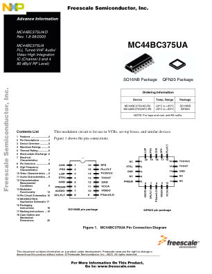 MC44BC375UA 数据手册首页