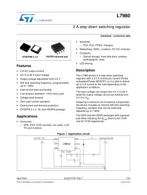 L7980 数据手册首页
