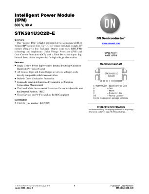STK581U3C2D-E 数据手册首页