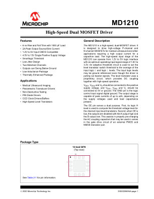 MD1210K6-G datasheet cover page