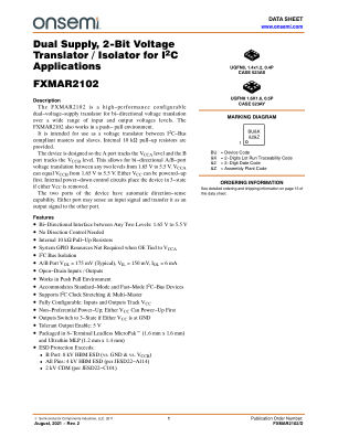 FXMAR2102 datasheet cover page
